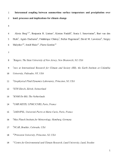 Interannual coupling between summertime surface temperature and