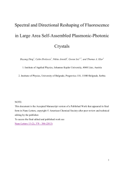 Spectral and Directional Reshaping of Fluorescence in Large