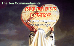 3. How the command applies It is a call to care