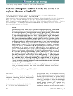 Elevated atmospheric carbon dioxide and ozone alter soybean