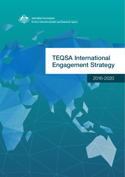 TEQSA International Engagement Strategy