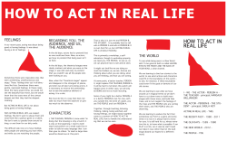 HOW TO ACT IN REAL LIFE