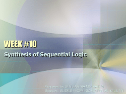 synthesis of sequential logic (chapter 9)