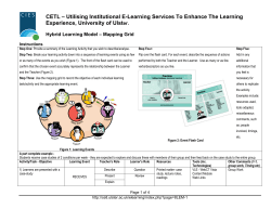 Hybrid Learning Model &ndash; Mapping Grid