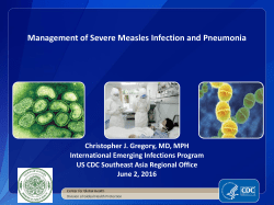 Country Director Briefing: Global Health Security and CDC*s Global
