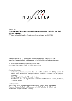 Formulation of dynamic optimization problems using Modelica and