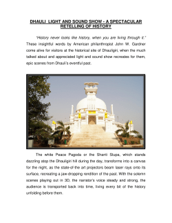 dhauli light and sound show - a spectacular retelling of