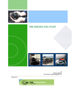 tire derived fuel study - Tire Stewardship Manitoba