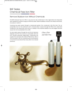 BAF Series Chemical Free Iron Filter