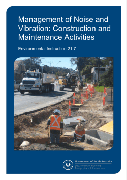 Construction and Maintenance Activities Environmental Instruction