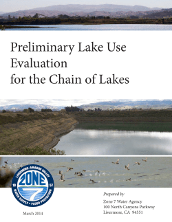 Preliminary Lake Use Evaluation for the Chain of Lakes