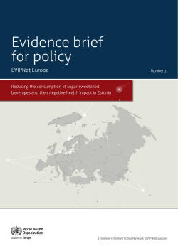 Reducing the consumption of sugar-sweetened beverages and their