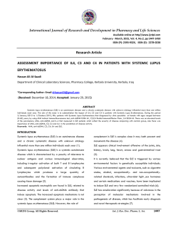 Assessment importance of IL4, C3 and C4 in patients with systemic