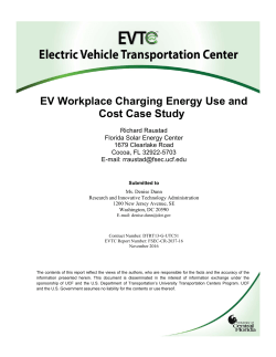 EV Workplace Charging Energy Use and Cost Case Study