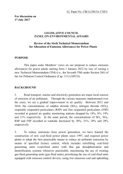 For discussion on 17 July 2017 LEGISLATIVE COUNCIL PANEL ON