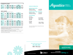 AquaticsDROP IN - City of Surrey
