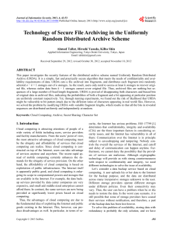 Technology of Secure File Archiving in the Uniformly Random