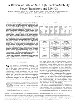 A Review of GaN on SiC High Electron-Mobility Power