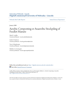 Aerobic Composting or Anaerobic Stockpiling of Feedlot Manure