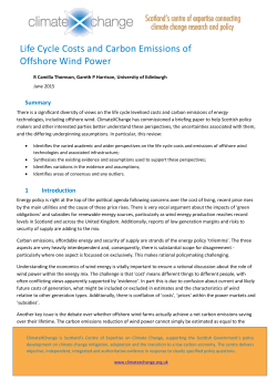 Life Cycle Costs and Carbon Emissions of