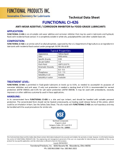 CI-426 - Functional Products Inc.
