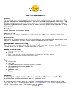 Bush Pump, Zimbabwe Pump