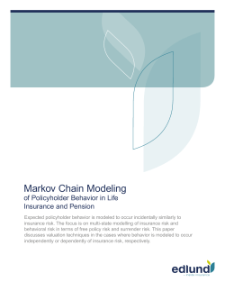 Markov Chain Modeling
