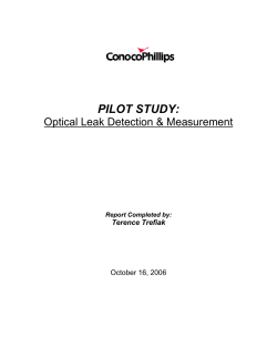 Leak Detection and Repair program &ndash; Connorsville Gas Plant