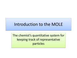 An Intro to the MOLE - Clayton School District