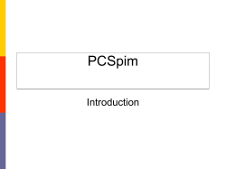 How to run PCSpim