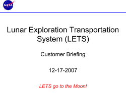 Lunar Lander Briefing
