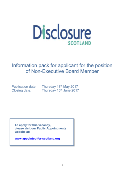 Applicant Information Pack - Scottish Government