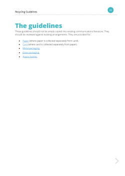 The guidelines