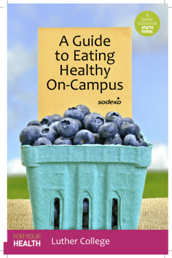 A Guide to Eating Healthy On-Campus