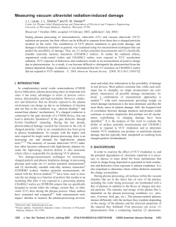 Measuring vacuum ultraviolet radiation