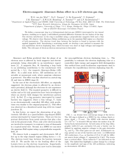Electro-magnetic Aharonov-Bohm effect in a 2