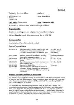 Item No - Mole Valley District Council