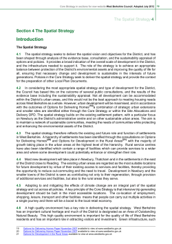 Core Strategy in sections for new website