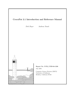 CrocoPat 2.1 Introduction and Reference Manual