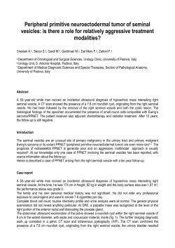 Conservative treatment of seminale vescicle PPNET with 10