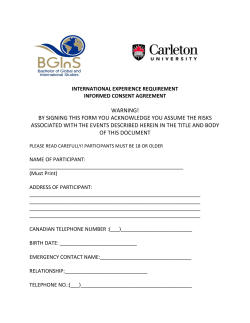 Informed Consent Agreement