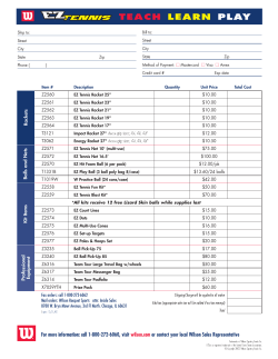 teach learn play - Colorado Tennis Association