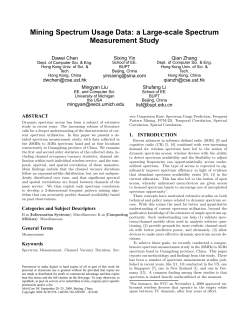 Mining spectrum usage data: a large