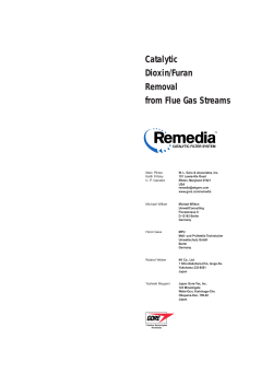 Technical Paper, Catalytic Dioxin/Furan Removal from