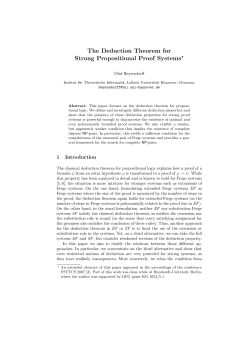 The Deduction Theorem for Strong Propositional Proof Systems