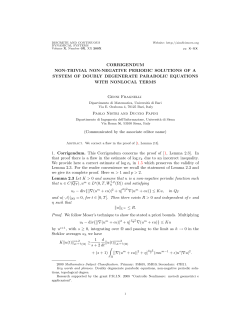Corrigendum to "Non-trivial non-negative periodic solutions of a