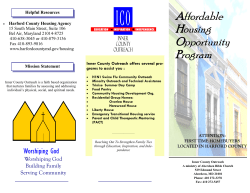 Affordable Housing Opportunity Program