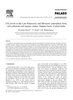 CO2 levels in the Late Palaeozoic and Mesozoic atmosphere from