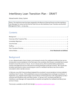 Overview of the Transition Plan