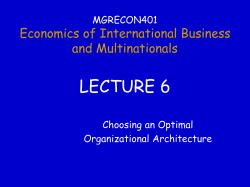 Lecture06 - Duke University`s Fuqua School of Business